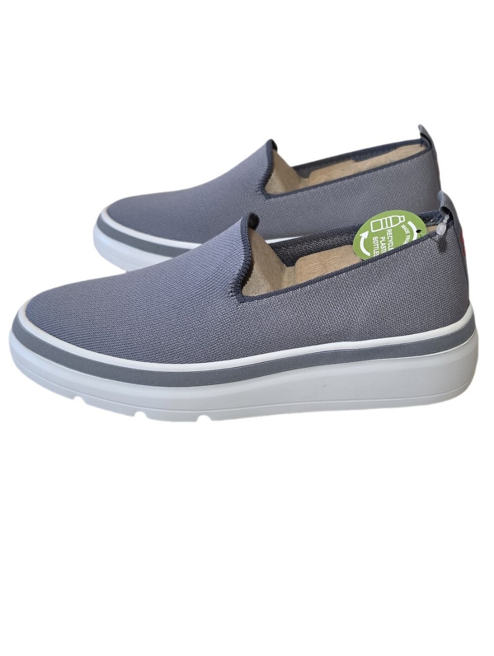 Bill Blass Women's Sutton Knit Slip-On Sneaker In Gray Size 6.5 NWOB